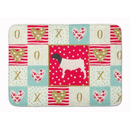 Carolines Treasures 19 x 27 in. Dorper Sheep Love Machine Washable Memory Foam Mat CK5405RUG